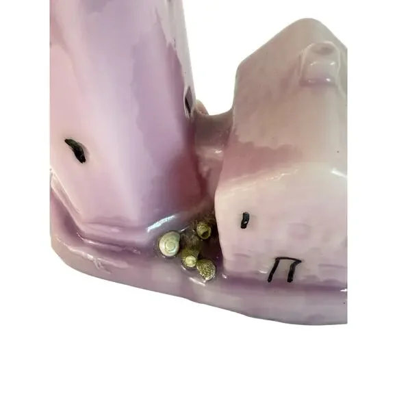 Made in USA Purple Lighthouse Candle Paul Hoge Candleworks Wingate NC 5x7 - Picture 9 of 9